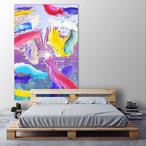 Giant Art Sun Spot Huge Contemporary Abstract Giclee Canvas Print for Office Home Wall Decor Stretcher 48 x 72 inches, 48 x 72