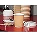 Genuine Joe 10oz Ripple Cup for Hot Beverages, 3-Layer Insulation, Brown, 25 Count