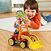SGILE R/C Remote Radio Control Race Toy, Tractor Truck Bulldozer Car Toy for Toddlers Kids, Yellow
