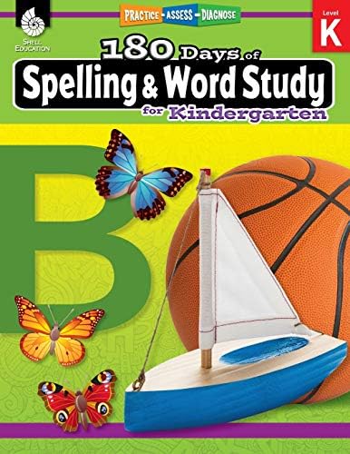 180 Days of Spelling and Word Study for Kindergarten: Practice, Assess, Diagnose (180 Days of Practice)