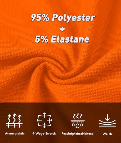 SwissWell Men's Polo Short Sleeve Quick Dry Golf Polo Sports Men's T-Shirt Tennis Breathable Summer T-Shirt