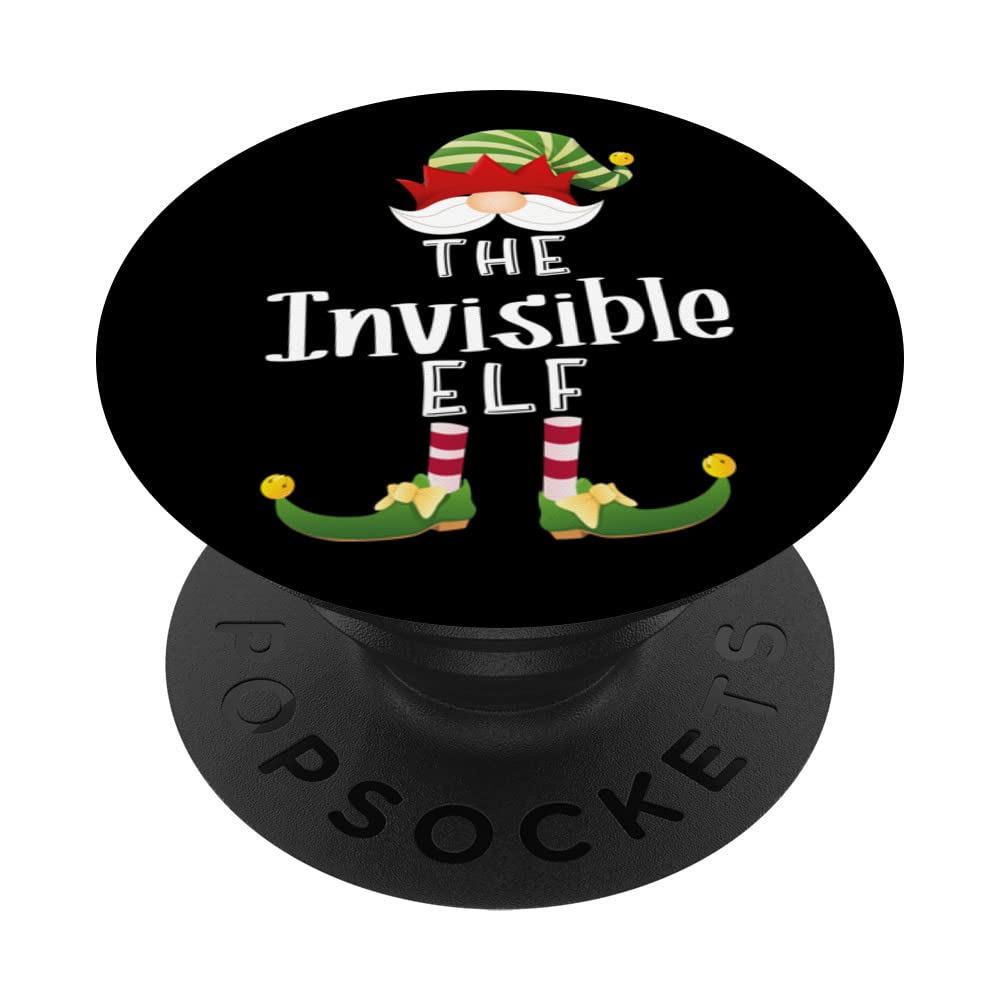 Invisible Elf Group Christmas Funny Pajama Party PopSockets Swappable PopGrip