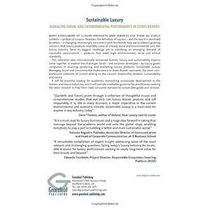 Sustainable Luxury: Managing Social and Environmental Performance in Iconic Brands