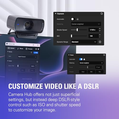 Elgato Facecam MK.2 – Premium Full HD Webcam for Streaming, Gaming, Video Calls, Recording, HDR Enabled, Sony Sensor, PTZ Control – works with OBS, Zoom, Teams, and more, for PC/Mac