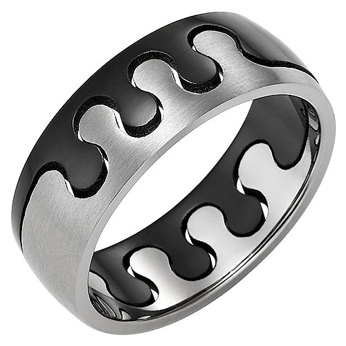Willis Judd Mens Titanium Band Ring. Free Black Velvet Gift Box. Size Q