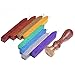 Outus Manuscript Retro Sealing Seal Wax Sticks with Wicks and Seal Stamp for Postage Letter, 9 Pieces