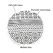 greforest Clearance！Cotton Thick Round Beach Towel Ultra Thick Circle Towel with Tassels Heat Insulation Circle Towels for Beach Leisure, Swimming, Bathing, Picnic/Yoga Mat (White & Black)
