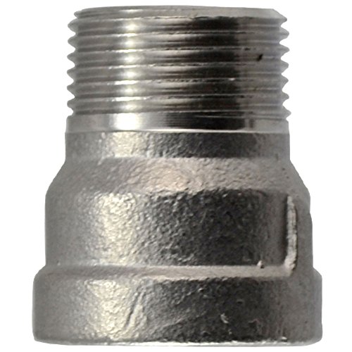 SuperWhole 3/4" Female x 3/4" Male Nipple Bush Adapter Bushing Pipe Fittings NPT SS304
