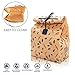 Waxed Canvas Reusable Lunch Bag -100% Biodegradable, Eco friendly and Waterproof, For Women and Men