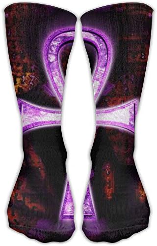Fashion Design Ankh Egypt Pattern Crew Socks Long Running Socks For Women