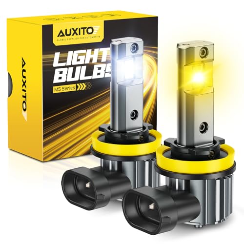 AUXITO H11 LED Dual Color Fog Light Bulbs