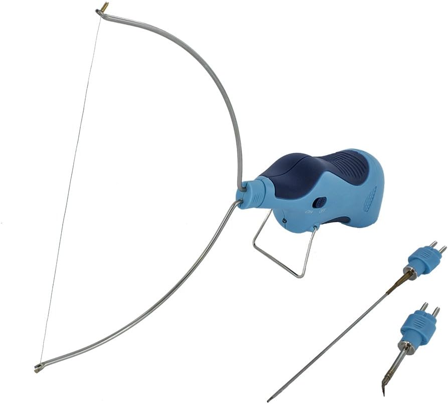 Modelcraft PSS1060 3-in-1 Hot Wire Cutter/Knife and Stencil Burner Tool - Blue/Silver, Blue & Silver, 6.69 cm x 1.38 cm