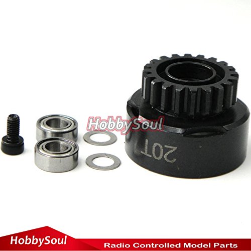 hobbysoul 20T Super Vented Racing Clutch Bell w/Bearings RC Parts