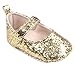 Baby Shoes, Egmy Toddler Girl Soft Sole Crib Shoes Sequins Sneaker Baby Shoes (Age:6~12 Month, Gold)