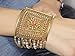Ethnic Bollywood Fashion Gold Tone Polki Indian Bracelet Traditional Jewelry