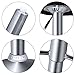 2 pcs Swivel Elegant PU Leather Modern Adjustable Bar Stool Chair Barstool (White)
