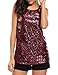 Uniboutique Women's Glitter Vest Tops Sparkle Sleeveless Blouse Sequined Tank Tops