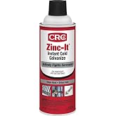 CRC Zinc-It Instant Cold Galvanizing Spray - Fast-Drying Zinc - 13 oz | 93% Zinc-Rich Metal Coating, Outdoor Corrosion Protection, Exposed Base Metal Shielding, Galvanized Finish