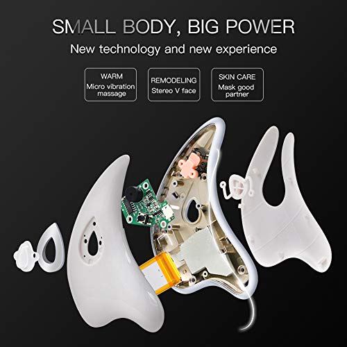 MARCOPELE Eye Massager 45℃ Heat & Vibration Face Massager Gua Sha Scraping Massager Tool for Anti-Aging Anti-Wrinkles Lifting Firming Scraping Instrument (Gold)