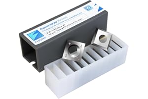 FHONK 14mm Square Straight Carbide Cutters, for Woodturning Replacement Cutter Knives, Fits Spiral, Helical Planer Cutter, Wood Lathe Turning Tool, 10-Piece (14x14x2.0-35°)