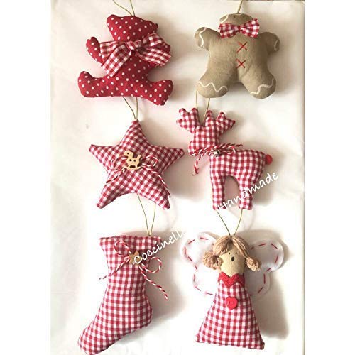 Addobbi Natalizi Handmade.Kit 4 Decorazioni Natalizie Handmade Albero Di Natale Colori A Richiesta Anche Per Bomboniera In Stile Natalizio Addobbi Addobbo Decoro Natale Amazon It Handmade