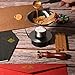 Wax Seal Kit, Large-Capacity Wax Seal Warmer for Melting Sealing Wax Beads or Sticks, Candlestick Height Adjustable, 1 Piece Tea Candle and 1 Piece Wax Melting Spoon for Wax Stamp Sealing