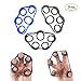 VOOCO Finger Stretcher, Hand Resistance Bands Hand Extensor Exerciser Finger Grip Strengthener Strength Trainer Gripper Set for Arthritis Carpal Tunnel Exercise Guitar and Rock Climbing 3pcs