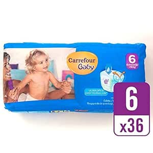 Carrefour bebé ultra tirón seco en el tamaño de 6 Pack Esencial 36 ...
