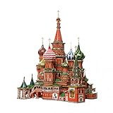 Keranova 195 Clever Paper Historic Buildings Saint Vasil's Cathedral (Moscow) 3D Puzzle, 36 x 35 x 41 cm, 1/150 Scale, Multi Color