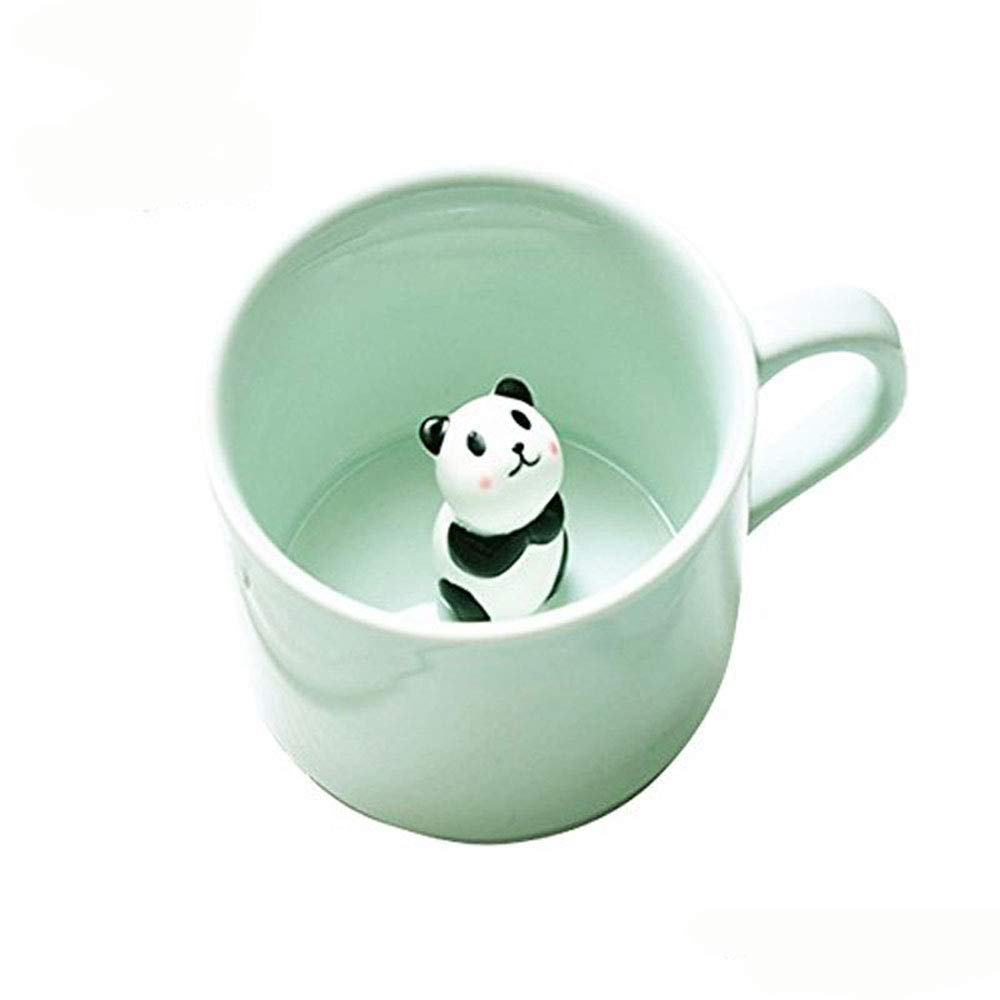 BigNoseDeer Coffee Milk Tea Ceramic Mugs 3D Animal Morning Cup Best Gift for Morning Drink Weddings Birthdays Gifts for Women Father's Day Mother for Girls Boys — image 1