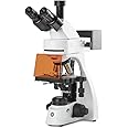bScope Trinocular Compound Microscope for LED Fluorescence, HWF 10x/22mm Eyepieces Quintuple Nosepiece Plan Fluarex PLFI 4/10/S40/S100x Oil Infinity Corrected Objectives Globe Scientific | Euromex
