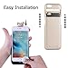 iPhone 6S Plus / 6 Plus (not for iPhone 6 / 6s) Battery Case Charger [Extra Bonus-Tempered Glass Screen Protector], 6800mAh External Battery Backup Protective Charger Case (Gold)