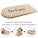 Dr.Foot Adjustable Orthopedic Heel Lift Inserts, Height Increase Insole for Leg Length Discrepancies, Heel Spurs, Heel Pain, Sports Injuries, and Achilles tendonitis (Beige, 2 Layers)