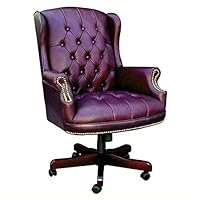 Boss Office Products B800-BY Wingback Traditional Chair in Burgundy