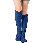 SherryDC Women's Cable Knit Long Boot Stocking Socks Knee High Winter Leg Warmers