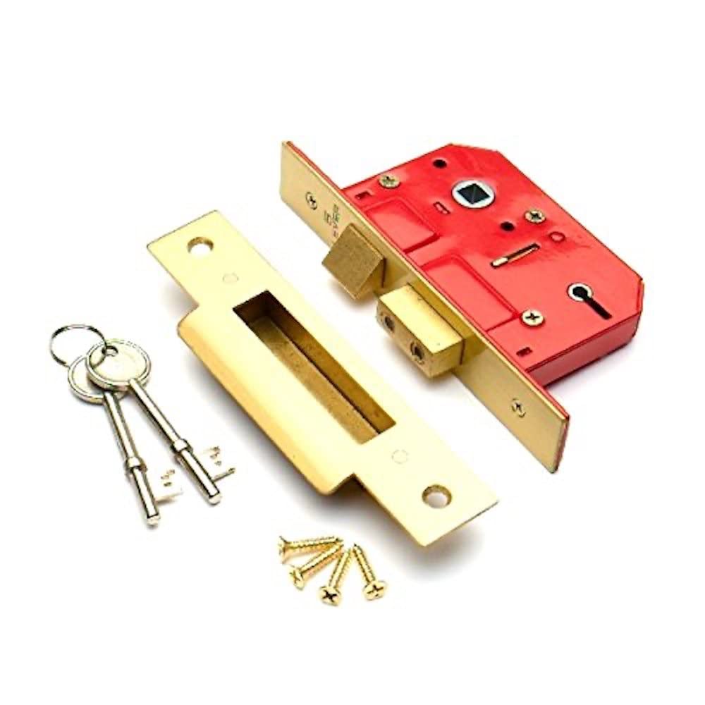 Merriway BH06061 Sashlock 5-Lever EB Plate 63mm (2.1/2 Inch)