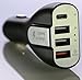 Car Charger, Lightning Car Charger®, Powerful 10 Amps - Quick Charge QC 3.0 port with USB-C Port and 2 USB Ports Rapid Charger (Black)