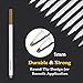 Tanmit Metallic Markers Painting Pen 10 Colors Calligraphy Bullet Journal Pens for DIY Card Making Drawing Lettering Coloring Highlighter Wine Glass