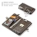 iPhone 8 Plus/ 7 Plus Case, XRPow Detachable Magnetic Leather Wallet Folio Flip Card Slim Cover for iPhone 7 Plus / 8 Plus 5.5inch with Wrist Strap Brown