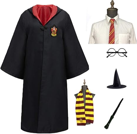 Amazon Co Jp ハリーポッター コスプレ コスチューム ローブ マント Harry Potter Hogwarts ホグワーツ サラーザール スリザリン Slytherin 大人 子供 キッズ 男女兼用 変装 仮装 制服 ハロウィン クリスマス イベント パーティー ワイシャツ付き 豪華７点セット Red