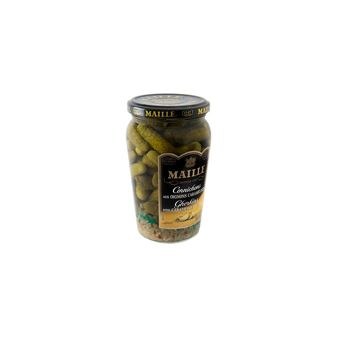 Maille Pickles Cornichons with Caramelized Onion 13.5 oz, Pack of 12