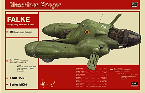 Hasegawa 1/20 Antigravity Armored Fighter (Armored Raider) Pkf.85 FALKE - Ma.K. (Maschinen Krieger)
