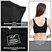 Sunzel Women's Cotton Spandex Seamless Sleep Bra for Nursing and Maternity (L, Black)