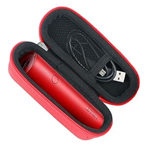 Khanka Eva Hard Travel draagtas case voor Anker PowerCore 5000mAh 5000 externe batterij powerbank. (rood)
