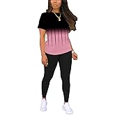 Nimsruc Biker Short Sets Women 2 Piece Outfits Summer Short Sleeve Jogger Tracksuit