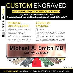 LHS My Business | Door Name Plate Personalized for