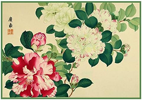 Orenco Originals Tanigami Konan Asian Camelia Flowers Counted Cross Stitch Pattern