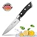 Paring Knife Fruit Knife Peeling Knife 4 Inch German HC Stainless Steel Small Sharp Knife with Non Slip Ergonomic Handle for Kitchen Cutting