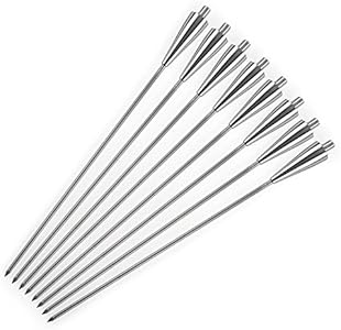 Blumfeldt Vesta 8 antorchas de jardín de aceite (acero inoxidable