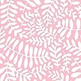 Stitch & Sparkle Modern Scandinavian Collection, Leafs Pink, 44 Inches